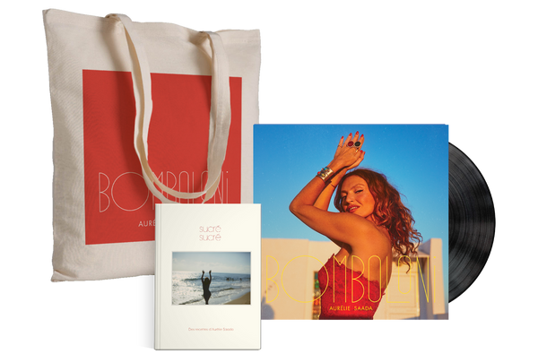 PACK VINYLE "BOMBOLONI" + CABAS + CARNET DE RECETTES